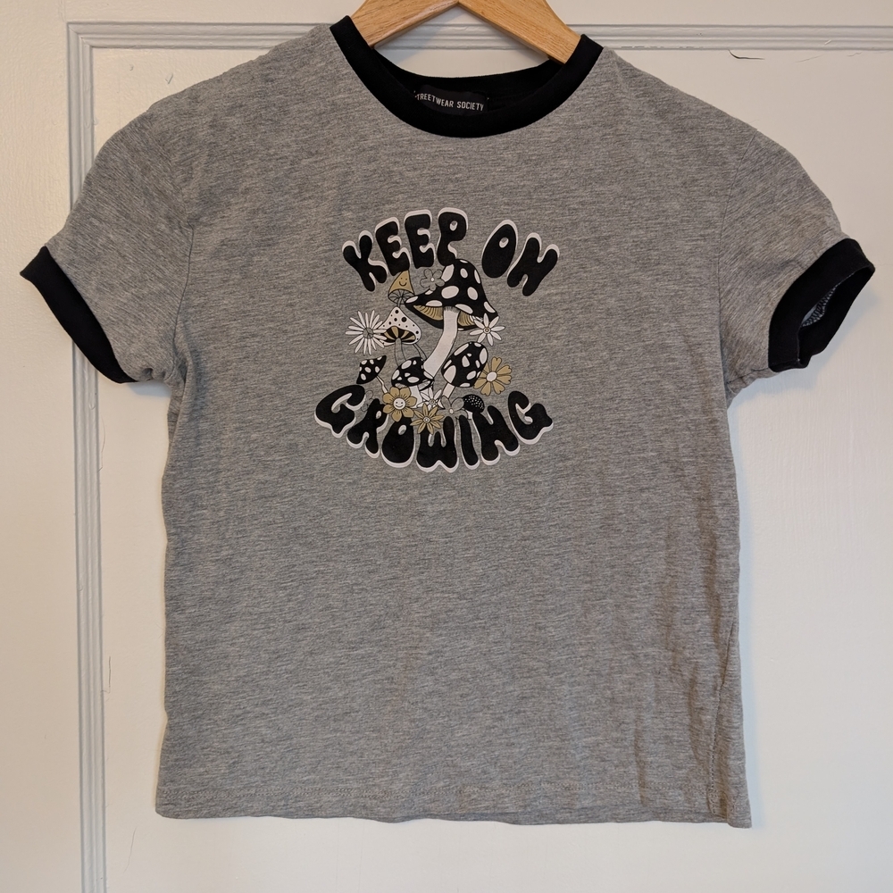 Streetwear Society Black and Gray Top